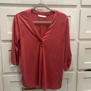 Terracotta v neck tunic size small